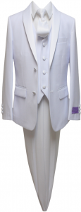 BOYS 5PC. SUIT (WHITE) 2121222